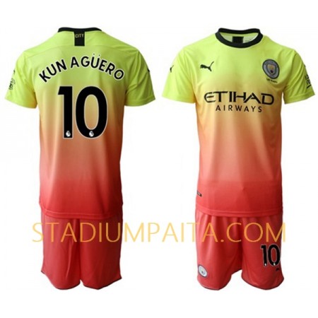 Virallinen pelipaita Manchester City Kun Agüero 10 Kolmas 2019-20 Lyhythihainen - Lasten( + Lyhyet housut ) Virallinen pelipaita Manchester City Kun Agüero 10 Kolmas 2019-20 Lyhythihainen - Lasten( + Lyhyet housut )